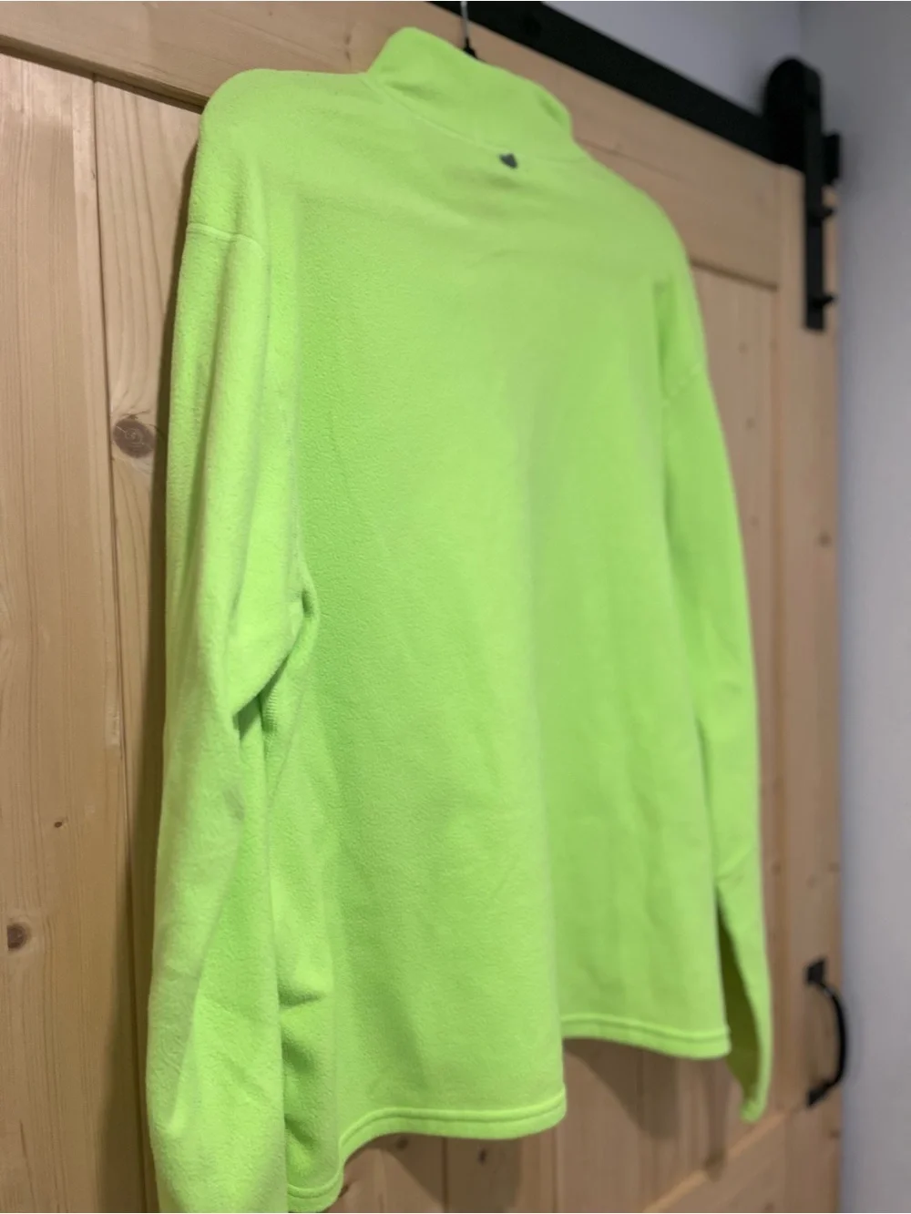 Ralph Lauren Men’s Neon Lime Quarter-Zip Fleece Pullover 🐎